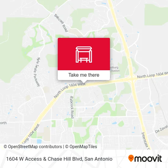 1604 W Access & Chase Hill Blvd map