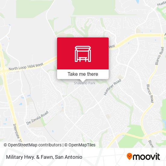 Military Hwy. & Fawn map