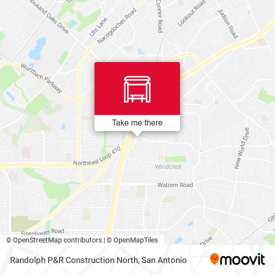 Randolph P&R Construction North map