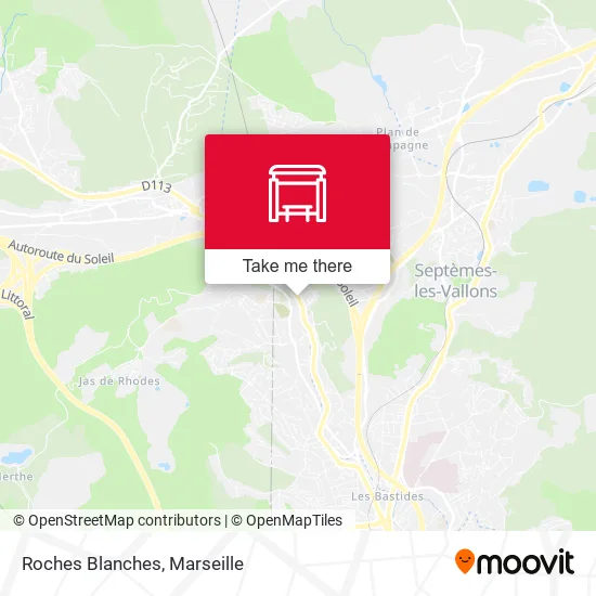 Roches Blanches map