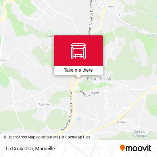 La Croix D'Or map