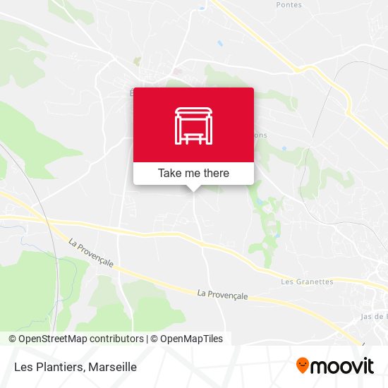 Les Plantiers map