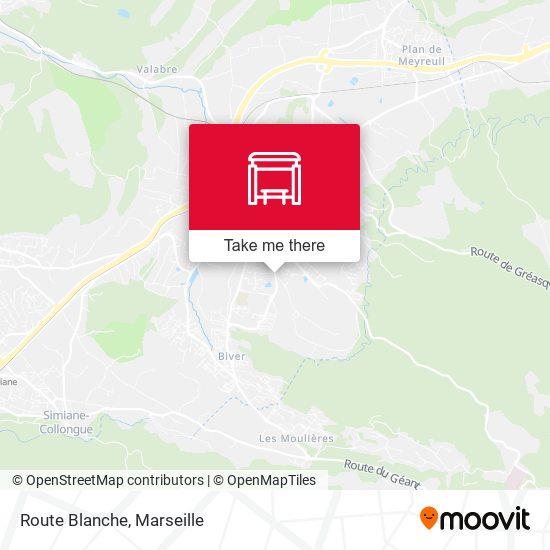 Route Blanche map