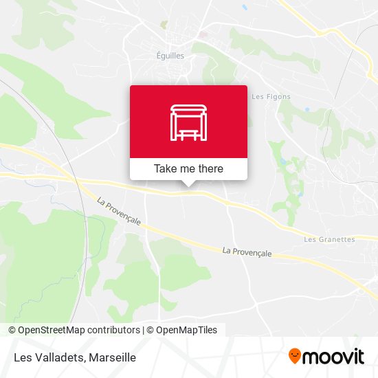 Les Valladets map