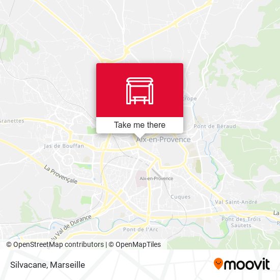 Silvacane map