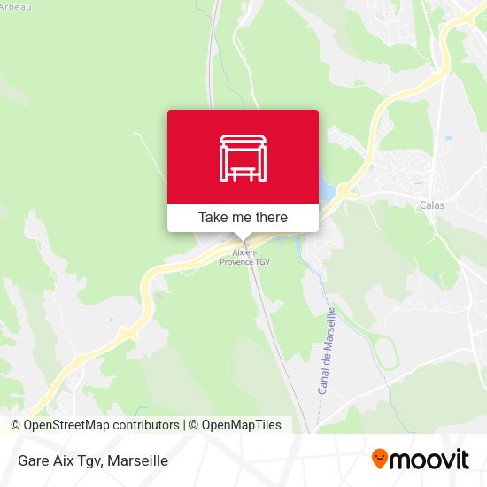 Gare Aix Tgv map