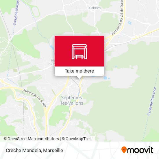 Crèche Mandela map