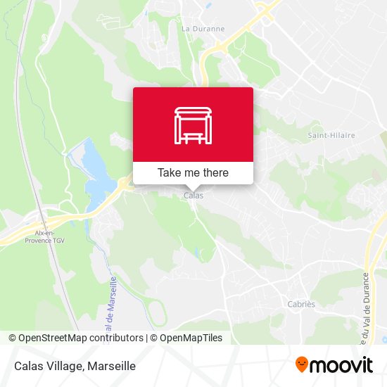Calas Village map