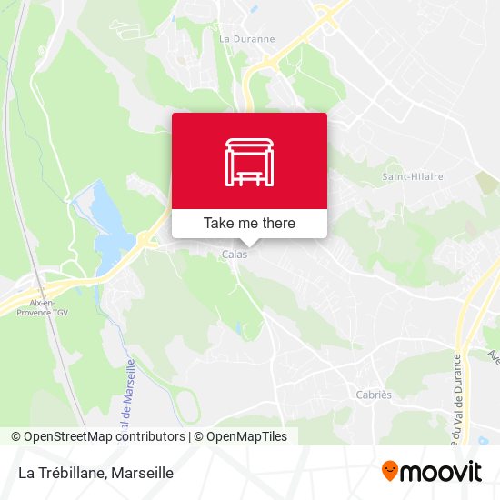 La Trébillane map