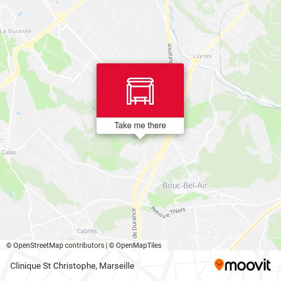 Clinique St Christophe map