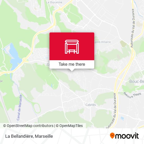 La Bellandière map