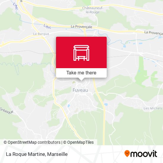 La Roque Martine map