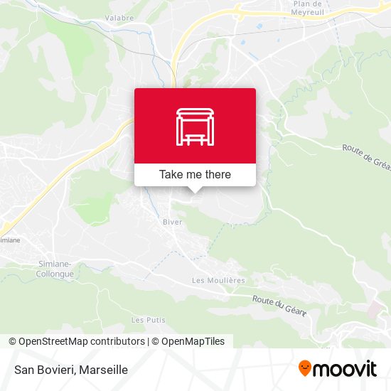 San Bovieri map