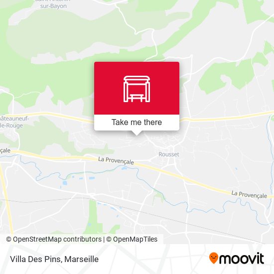 Villa Des Pins map