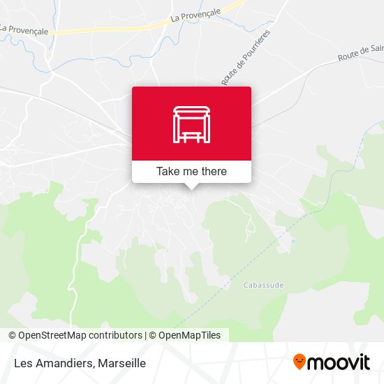 Les Amandiers map