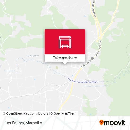Les Faurys map