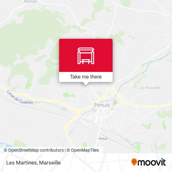 Les Martines map