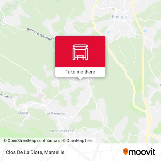 Clos De La Diote map