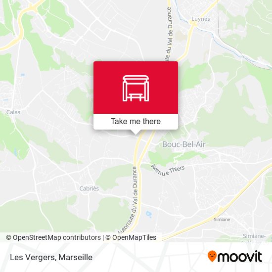 Les Vergers map