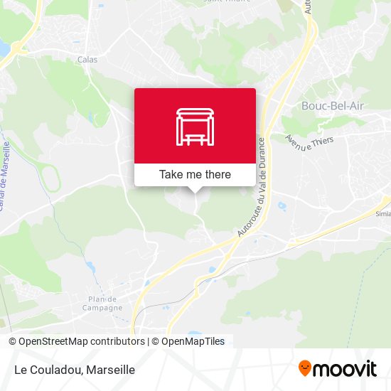 Le Couladou map