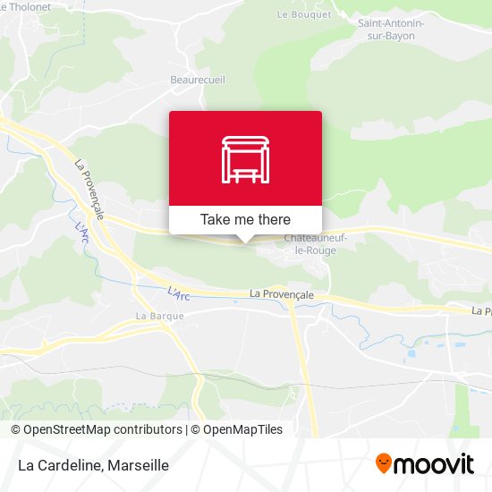 La Cardeline map