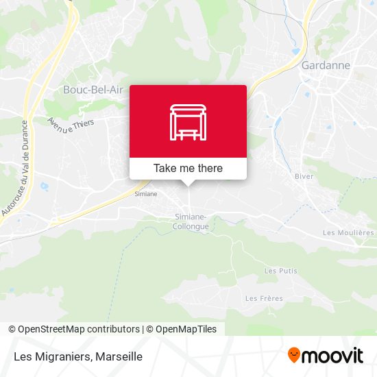Les Migraniers map