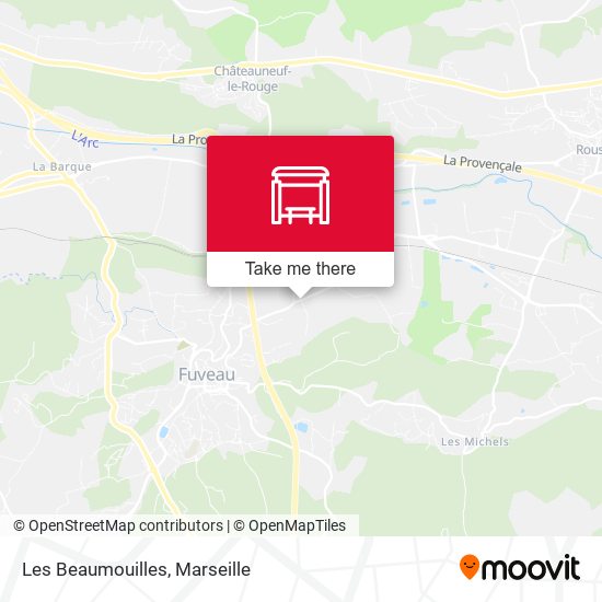Les Beaumouilles map