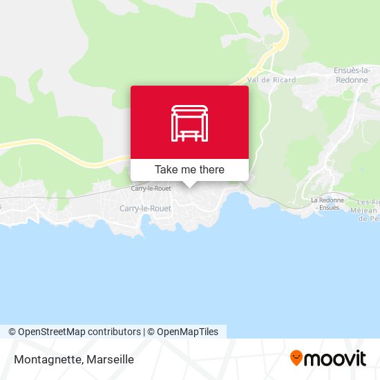 Montagnette map