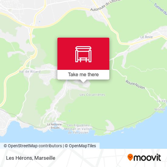 Les Hérons map