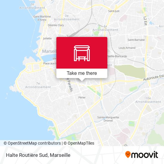 Halte Routière Sud map