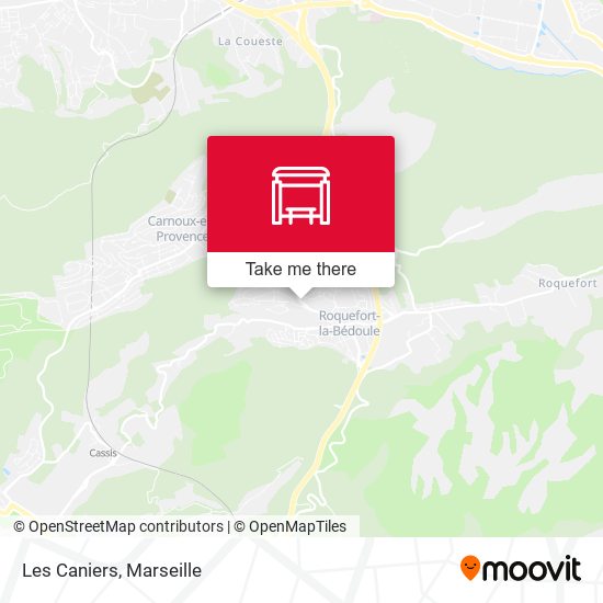Les Caniers map