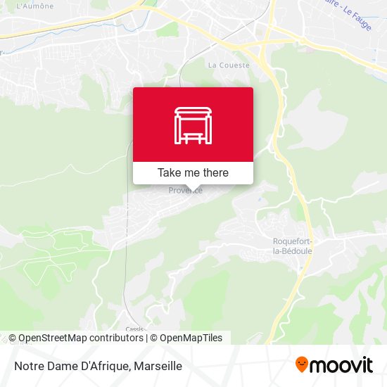 Notre Dame D'Afrique map