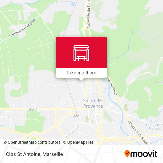 Clos St Antoine map