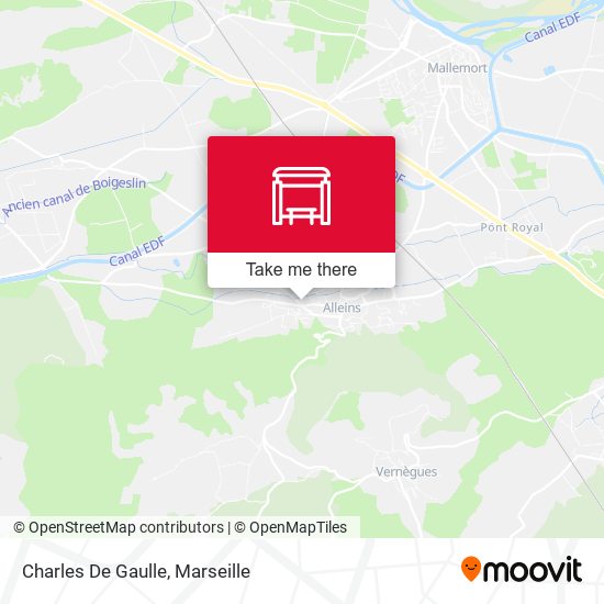Charles De Gaulle map