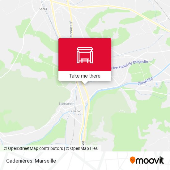 Cadenières map