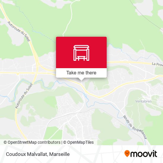 Coudoux Malvallat map