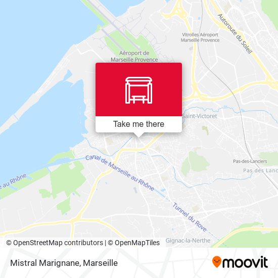 Mistral Marignane map