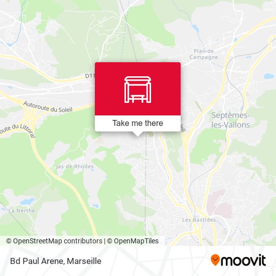 Bd Paul Arene map