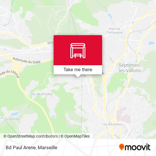 Bd Paul Arene map