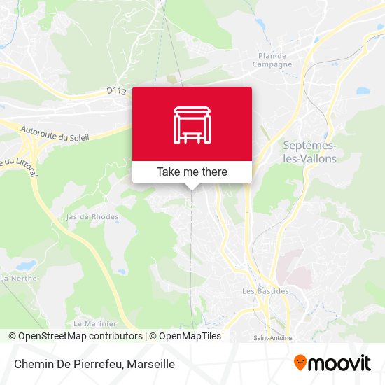 Chemin De Pierrefeu map