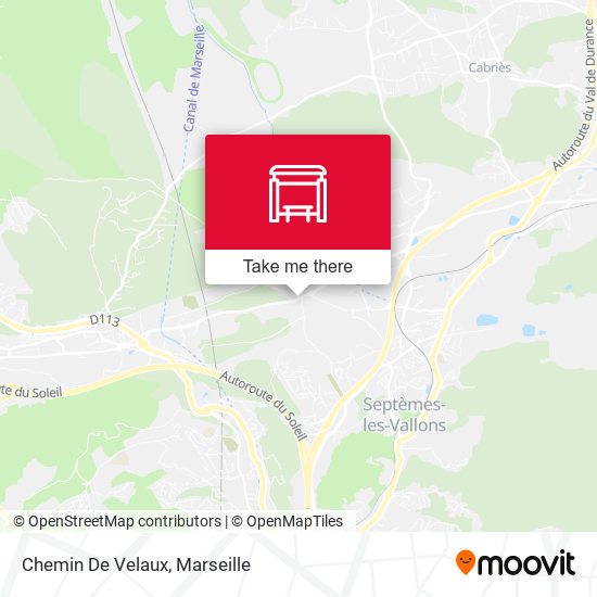 Chemin De Velaux map