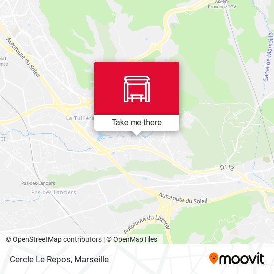 Cercle Le Repos map