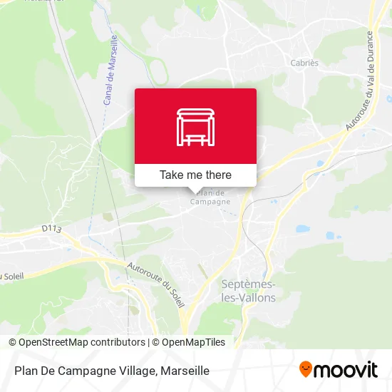 Plan De Campagne Village map
