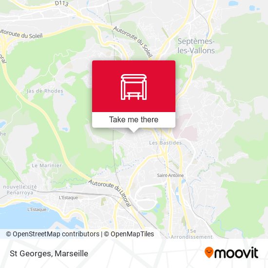 St Georges map