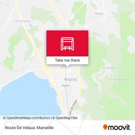 Route De Velaux map