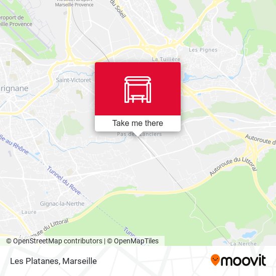 Les Platanes map