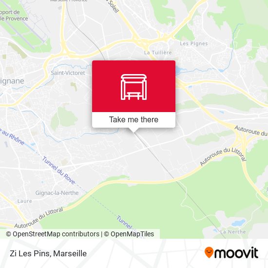Zi Les Pins map