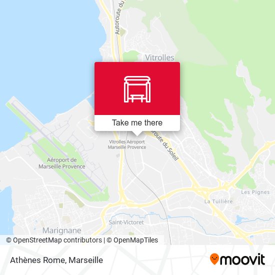 Athènes Rome map