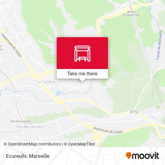 Ecureuils map