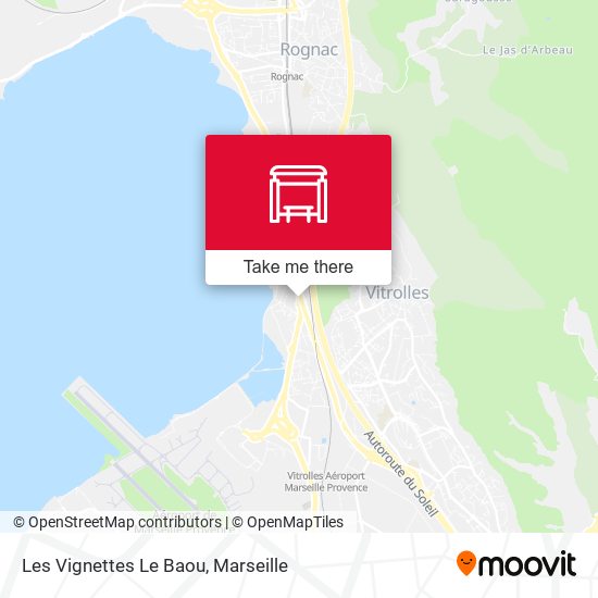 Les Vignettes Le Baou map